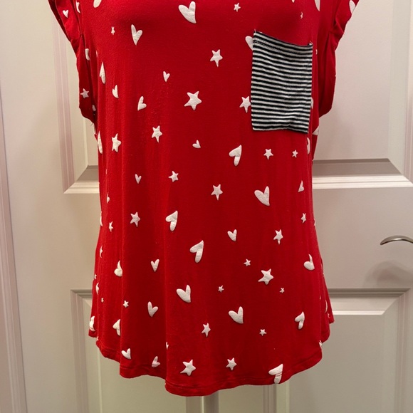 NOBO Red Heart Sleeveless Women's Top XL - Picture 3 of 14